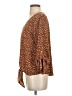 West Kei 100% Polyester Brown 3/4 Sleeve Blouse Size S - photo 5