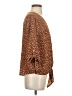 West Kei 100% Polyester Brown 3/4 Sleeve Blouse Size S - photo 4