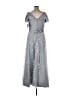 Rene Ruiz 100% Polyester Gray Cocktail Dress Size 14 - photo 2