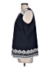 Talbots 100% Linen Blue Sleeveless Blouse Size L (petite) - photo 5