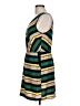 Peppermint 100% Polyester Stripes Green Casual Dress Size L - photo 5