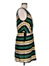 Peppermint 100% Polyester Stripes Green Casual Dress Size L - photo 4