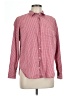 Old Navy 100% Cotton Checkered-gingham Red Long Sleeve Button-Down Shirt Size L - photo 1
