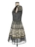 Max Studio Paisley Gray Cocktail Dress Size S - photo 5
