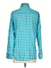 J.Crew Checkered-gingham Teal Long Sleeve Button-Down Shirt Size 4 - photo 2