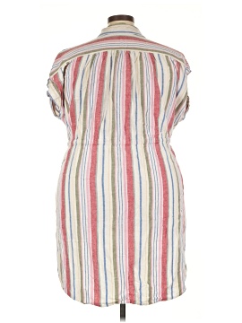 colorblock linen dress Beach Moment Linen Blend Unique Color Block Slip Maxi Dress, Multicolor / S