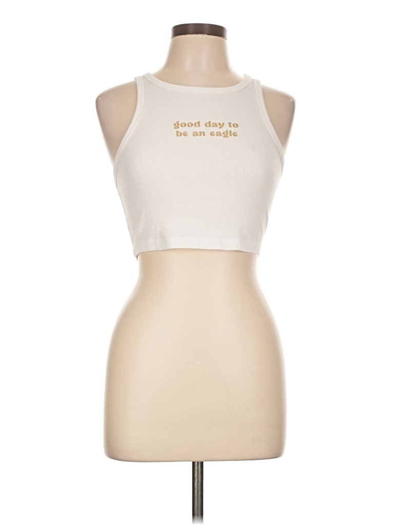 Pre-owned Wild Fable Tank Top Ivory Halter Neckline Tops