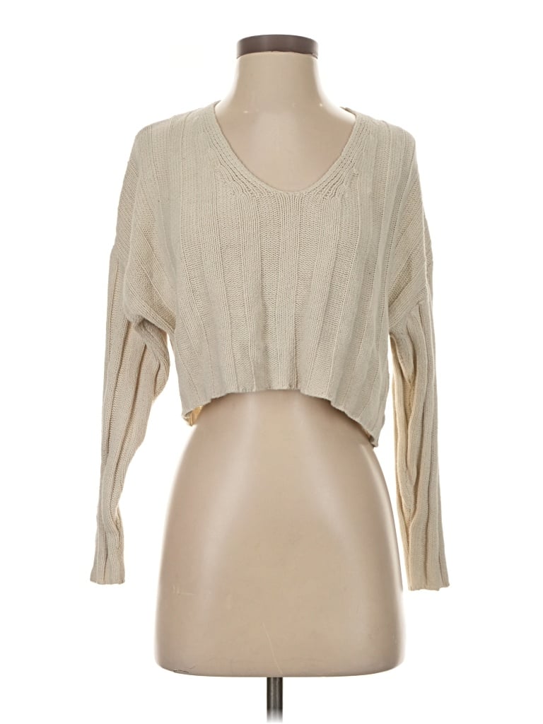 Pre-owned Urban Outfitters Cardigan Sweater In Tan