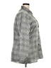 Scarlett Houndstooth Gray Long Sleeve Blouse Size 24 - photo 4