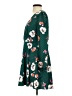 Express 100% Polyester Floral Green Casual Dress Size S - photo 5