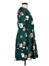 Express 100% Polyester Floral Green Casual Dress Size S - photo 4