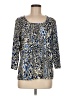 Simonton Says Blue 3/4 Sleeve Blouse Size M - photo 1
