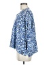 Gerard Darel Animal Print Blue 3/4 Sleeve Blouse Size Med (3) - photo 5