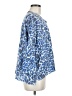 Gerard Darel Animal Print Blue 3/4 Sleeve Blouse Size Med (3) - photo 4