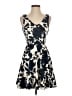 Aqua Print Blue Cocktail Dress Size S - photo 1