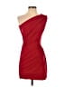 Soprano Solid Red Cocktail Dress Size XS - photo 1