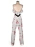 NBD 100% Polyester Polka Dots White Jumpsuit Size M - photo 2