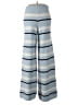 Le Lis 100% Polyester Stripes Blue Casual Pants Size S - photo 2