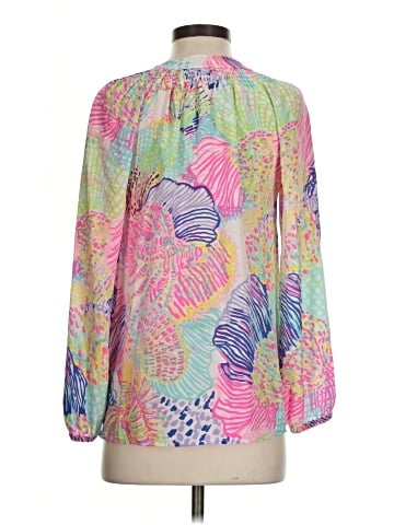 Lilly Pulitzer Long Sleeve Silk Top (view 2)