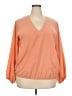 Universal Standard 100% Polyester Orange Long Sleeve Blouse Size 18 (M) - photo 1