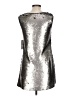 Zara Basic Metallic Silver Cocktail Dress Size L - photo 2