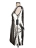 Zara Basic Metallic Silver Cocktail Dress Size L - photo 5
