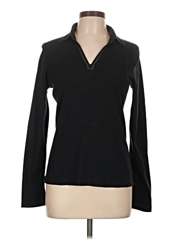 Three Dots Long Sleeve Polo (view 1)