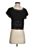 Bebe Black Short Sleeve Top Size XS - photo 1