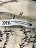 Zara Print Ivory 3/4 Sleeve Blouse Size XS - photo 7