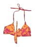 Stradivarius Floral Pink Swimsuit Top Size M - photo 2