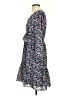 J.Crew 100% Polyester Floral Blue Casual Dress Size 4 - photo 5