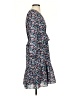 J.Crew 100% Polyester Floral Blue Casual Dress Size 4 - photo 4