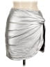 Shein Metallic Silver Casual Skirt Size M - photo 1
