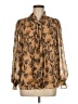 Calvin Klein 100% Polyester Brown Long Sleeve Blouse Size M - photo 1