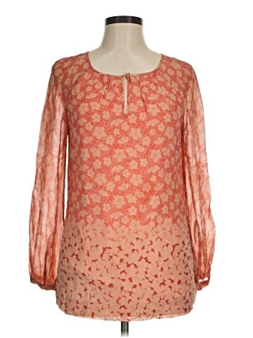 Tory Burch Long Sleeve Silk Top (view 1)