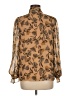 Calvin Klein 100% Polyester Brown Long Sleeve Blouse Size M - photo 2