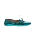Tod's 100% Leather Teal Blue Flats Size EU 41 1/2 - photo 1
