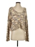 Hayden 100% Acrylic Floral Tan Cardigan Size S - photo 1