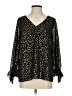 Vince Camuto 100% Polyester Black Long Sleeve Blouse Size S - photo 1