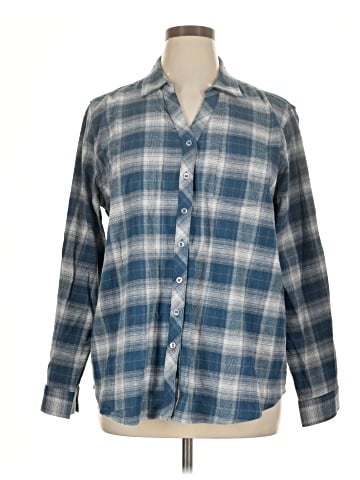 Weatherproof Long Sleeve Button-Down Shirt (view 1)