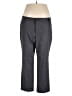 Lee 100% Polyester Solid Gray Dress Pants Size 18S - photo 1