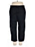 M&S Solid Black Casual Pants Size 18 - photo 1