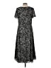 Talbots Floral Black Casual Dress Size 10 - photo 2