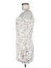 Reverse 100% Polyester Floral White Cocktail Dress Size M - photo 5