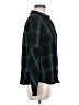 CAbi 100% Viscose Plaid Green Long Sleeve Button-Down Shirt Size M - photo 4