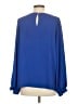 Ann Taylor LOFT 100% Polyester Blue Long Sleeve Blouse Size S - photo 2