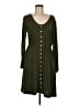 BTFBM Solid Green Casual Dress Size M - photo 1