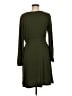 BTFBM Solid Green Casual Dress Size M - photo 2