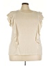 Chico's Ivory Short Sleeve Top Size XXL (4) - photo 1