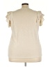 Chico's Ivory Short Sleeve Top Size XXL (4) - photo 2
